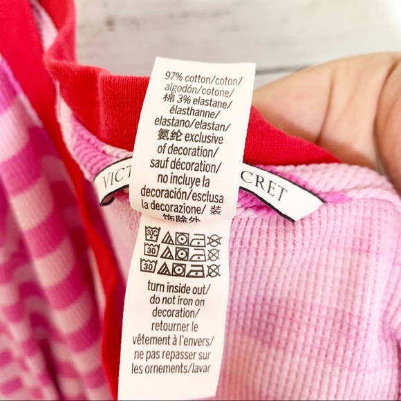 Victoria’s Secret Stripe Thermal Sleep Shirt - Picture 4 of 7
